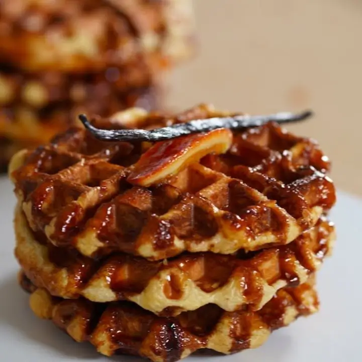 M & M crispy Belgian Sugar waffle